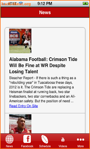 Alabama Football screenshot