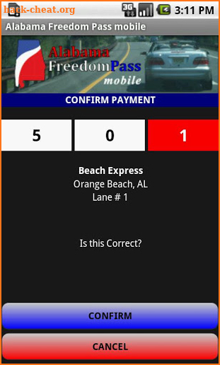 Alabama Freedom Pass mobile screenshot