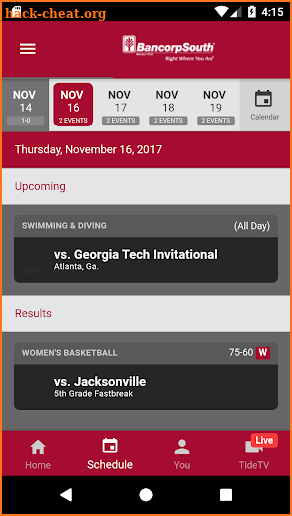 Alabama Gameday Live screenshot