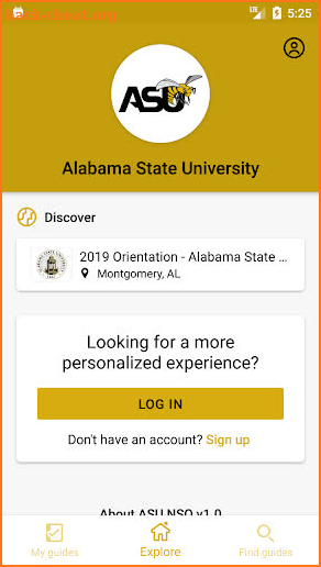 Alabama State University screenshot