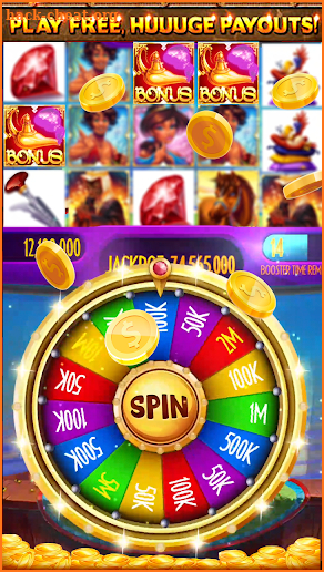 Aladdins Treasures Adventure Tale Free Vegas Slots screenshot