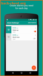 Alarm Challenges: Hard To Dismiss Alarm Clock screenshot