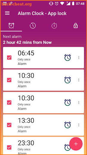 Alarm clock - App lock (timer-stopwatch-wake up) screenshot