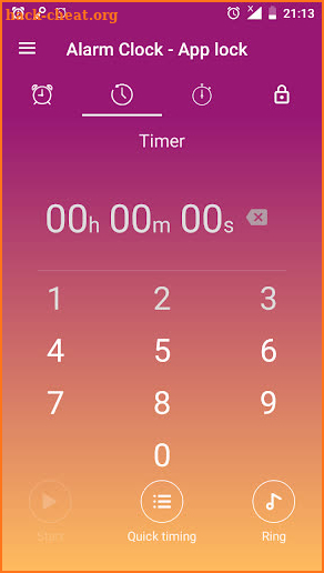 Alarm clock - App lock (timer-stopwatch-wake up) screenshot