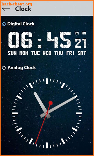Alarm clock for deep sleepers screenshot