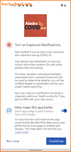 Alaska COVID ENX screenshot