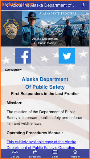Alaska Department of Public Safety screenshot