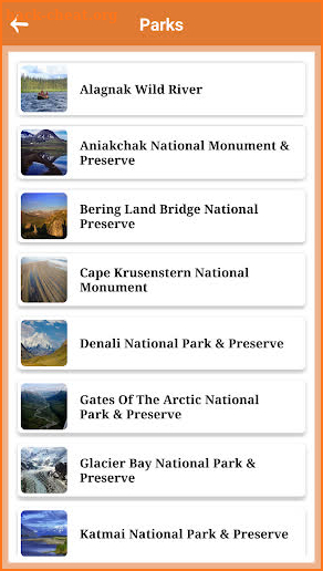 Alaska State and National Parks screenshot
