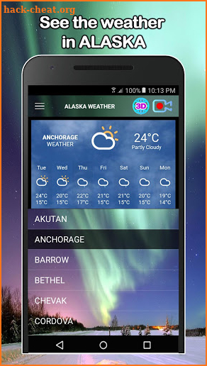 Alaska Weather and Live cams screenshot