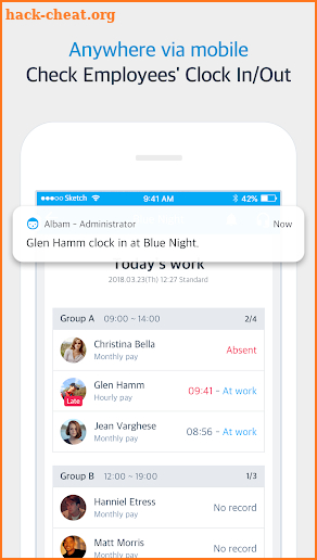 Albam for Admin - Free time attendance HR solution screenshot