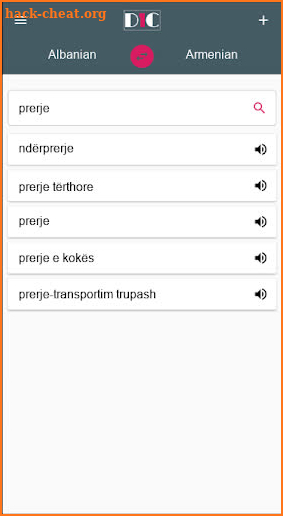 Albanian - Armenian Dictionary (Dic1) screenshot