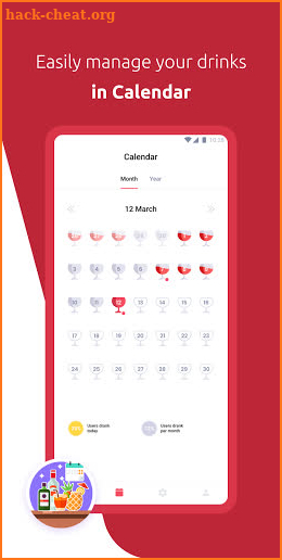 Alcohol Drink Calendar screenshot