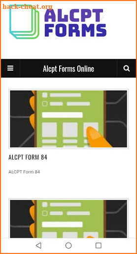 ALCPT Forms Online screenshot