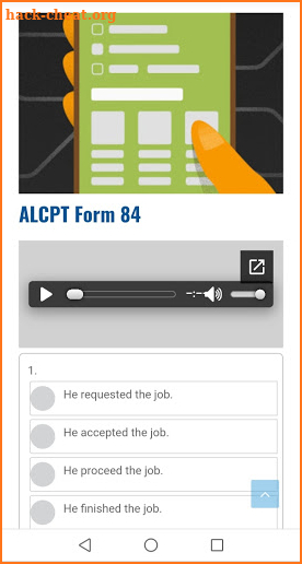 ALCPT Forms Online screenshot