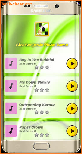 Alec Benjamin Piano Game screenshot