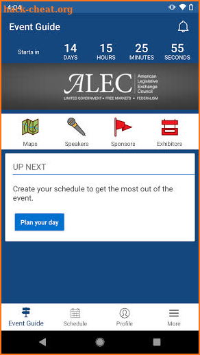 ALEC Meetings screenshot