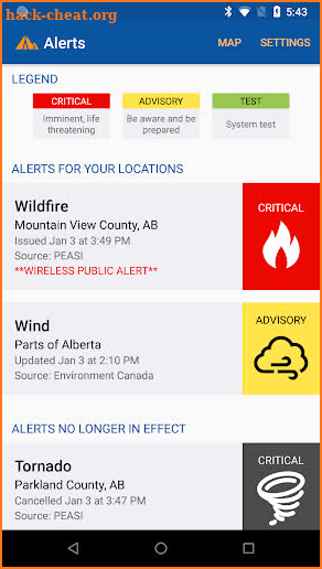 Alertable Public Emergency Alerts screenshot