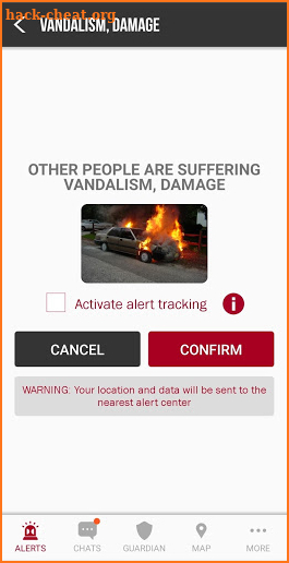 AlertCops screenshot