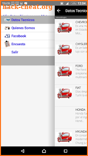 Alfra Datos Técnicos Motor screenshot