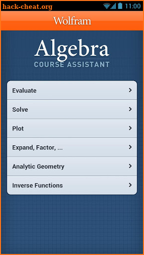 Algebra Course Assistant screenshot