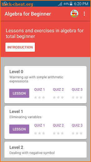 Algebra for Beginner screenshot
