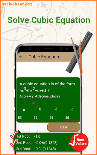 Algebraic & Linear Equation Solver - Value Finder screenshot