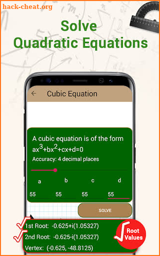 Algebraic & Linear Equation Solver - Value Finder screenshot