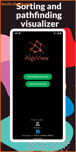 AlgoView: Pathfinding and sorting visualizer screenshot