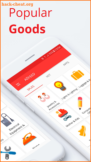 ALI Sale shopping app with sales, express delivery screenshot