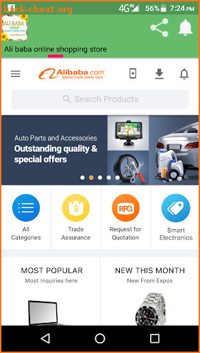 Alibaba the world shopping app screenshot