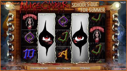 Alice Cooper.  Casino Slot Game. screenshot