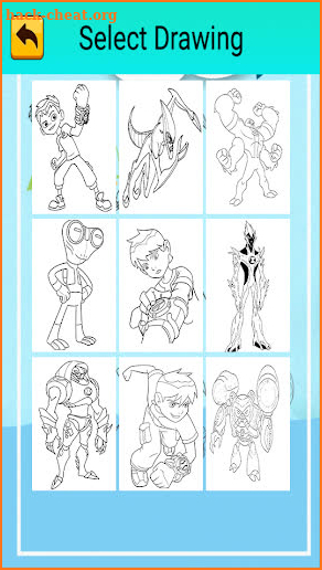 Alien Ben Coloring Pages For Kids screenshot