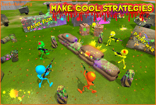 Alien Paintball Shooting Arena Battle screenshot