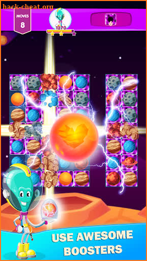 Alien Planet match 3 puzzle screenshot