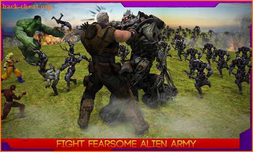 Alien vs Hero: Superhero Epic Battle screenshot