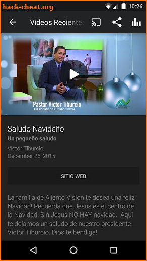 Aliento Vision TV Network screenshot