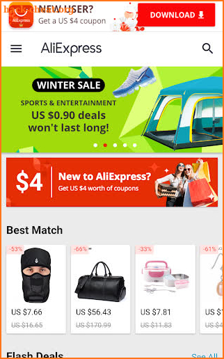 Aliexpress Global Deals screenshot