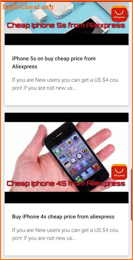 Aliexpress Products screenshot