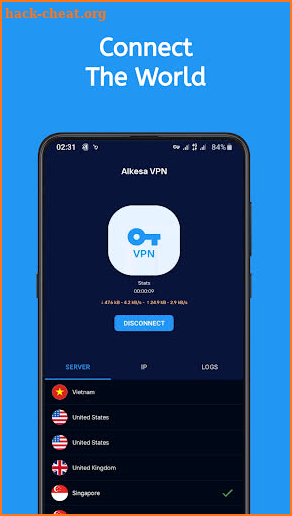 Alkesa VPN screenshot