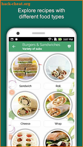 All Burger & Sandwich Recipes, Offline Fast Food screenshot