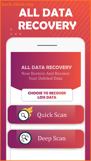 All data recovery phone memory: Data recovery screenshot