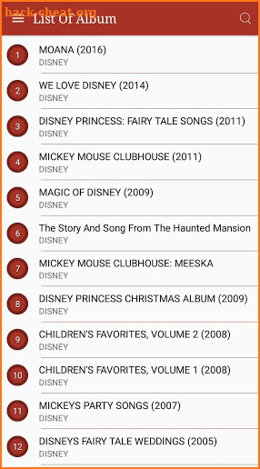 All DISNEY Songs Lyrics screenshot