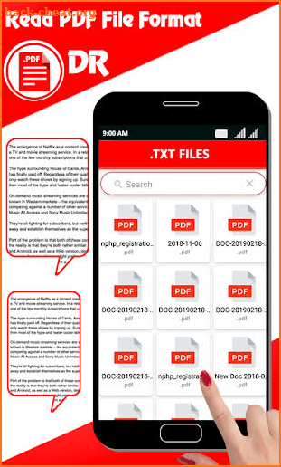 All Document Reader: PDF, PPT, RTF, DOC, ODF, XLSX screenshot