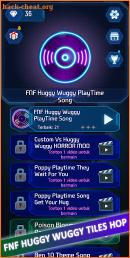 All FNF Huggy Wuggy Tiles Hop screenshot