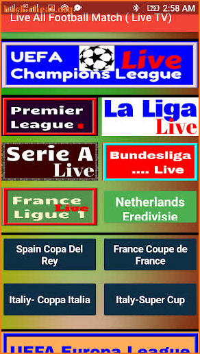 All Football Match Live - Soccer All Live on TV screenshot