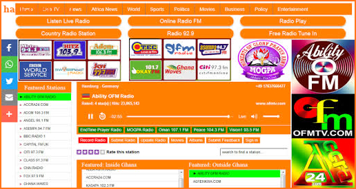 ALL GHANA FM RADIO STATIONS screenshot
