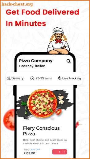 All In One food ordering app screenshot