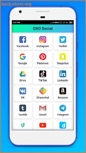 All in one social media and social network screenshot