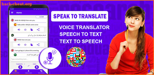 All Languages Voice Translator - Speech to Text screenshot