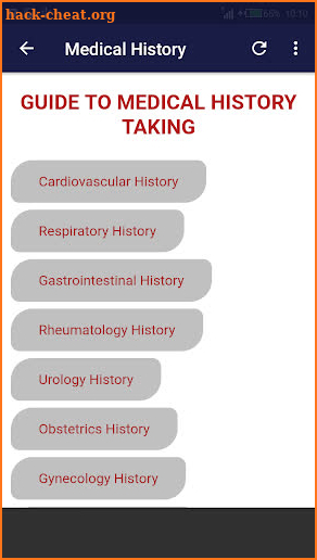All Medical History Taking screenshot